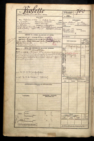 Violette, Gaston François Henri