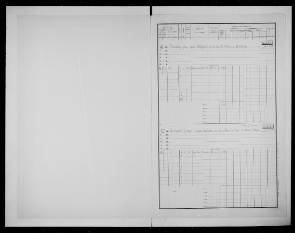 matrice cadastrale des propriétés bâties, 1911-1970, 3e vol. (cases 1421-1701)