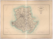 Carte topographique du canton de Vire par Simon, géomètre en chef du cadastre