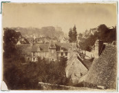 Falaise, vue sur le val d'Ante et le quartier des maisons blanches, par Alphonse de Brébisson