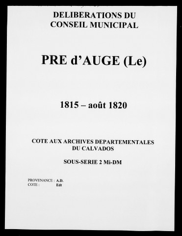 1815-août 1820