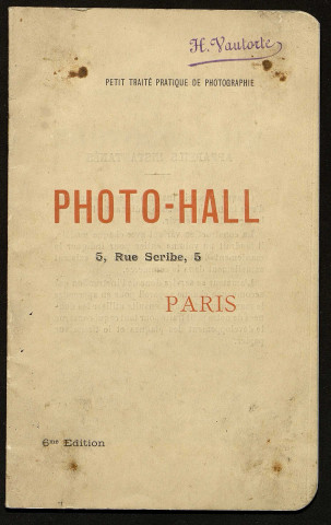 Ouvrage "Petit traité pratique de photographie, 6ème Édition"