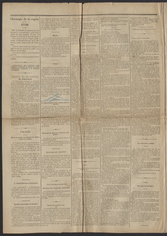 Gars de Falaise, écho de Saint-Pierre et L'indépendant de Condé, journal hebdomadaire, politique et d'annonces, littéraire, industriel, commercial et agricole (Le)