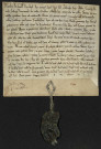 Charte scellée de Richard Coeur-de-Lion