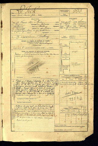 Le Pick, Emile Baptiste Jules