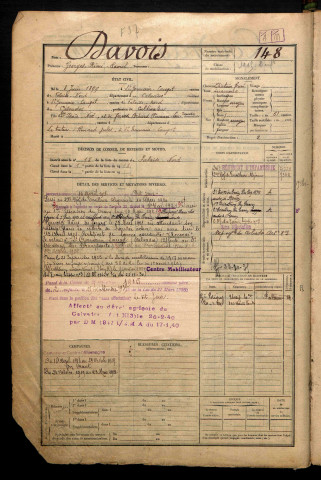 Davois, Georges Rémi Raoul