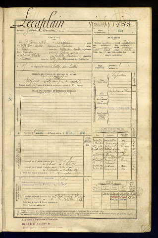 Lecaplain, Joseph Alexandre