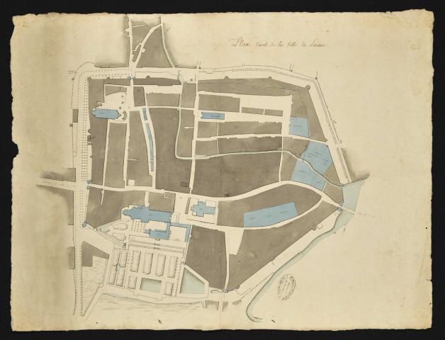 Plan visuel de la ville de Lisieux