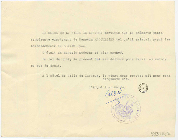 Dossiers 5552RIC, 5325RIC, 5330RIC, 5472RIC, 5364RIC