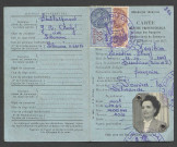 Cartes délivrées en 1955 (Q-W) et 1956 (A-F)