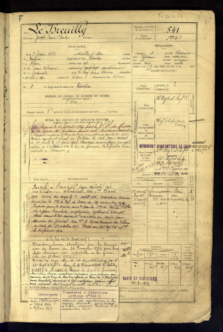 Le Breuilly, Joseph Désiré Charles