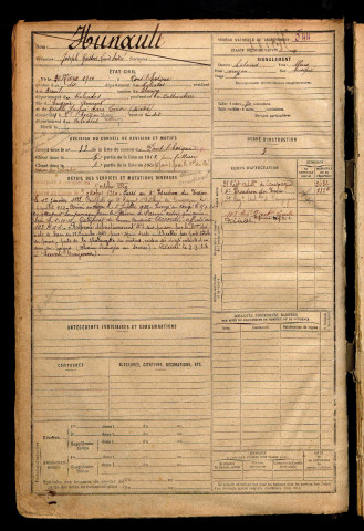 Hunault, Joseph Gaston Louis André