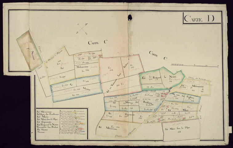Carte D (plans n° 72 et 73)