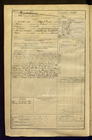 Madeleine, Albert Auguste Baptiste