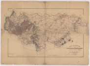 Carte topographique du canton de Bretteville-sur-Laize par Simon, géomètre en chef du cadastre