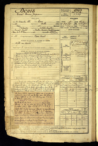 Denis, Ernest Honoré Jacques