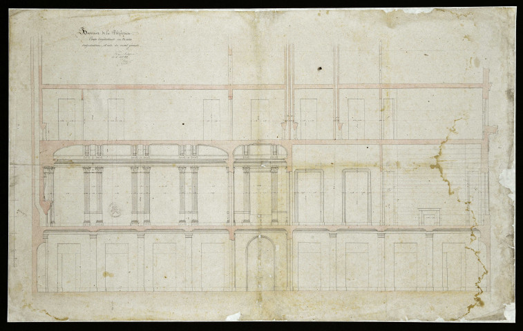 Hôtel et bureaux de la préfecture : aménagement de l'aile des bureaux rue Saint-Laurent