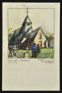 "Ancienne église d'Equemauville démolie en 1895", par Bernard Lachèvre