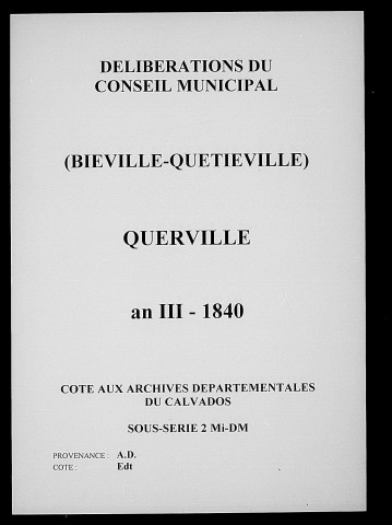 Querville 1794-1840
