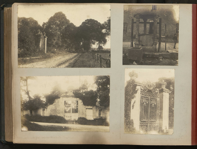 Portail du château de Vendeuvre, un autre portail et un puit non identifiés (page 94).