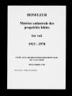 matrice cadastrale des propriétés bâties, 1911-1970, 1er vol. (cases 1-998)