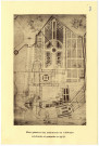 7 - Reproduction d'un plan général des bâtiments de l'Abbaye-aux-Hommes existants et projetés en 1757
