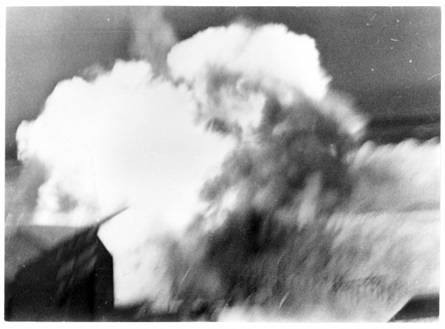 Explosion d'un obus (photo 117)
