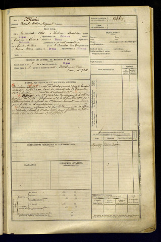 Blaie, Raoul Arthur Raymond