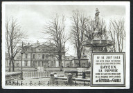 Bayeux : Place du château et sous-préfecture, visite du général De Gaulle le 14 juin 1944, par Chevrot