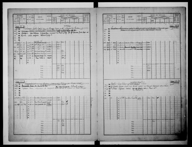 matrice cadastrale des propriétés bâties, 1911-1960, 3e vol. (cases 1325-1773)