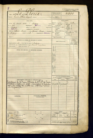 Le Pleux, Louis Albert Auguste