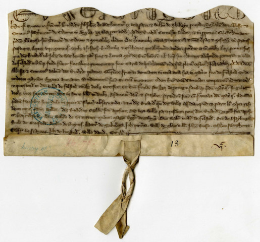 Accord entre Jean de Warlemont et le procureur général de l'abbesse en Angleterre à propos du domaine de Felstède