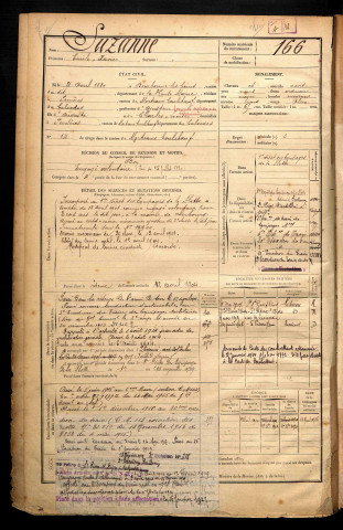 Suzanne, Emile Xavier