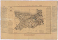 Carte des travaux de défense exécutés dans le département du Calvados.