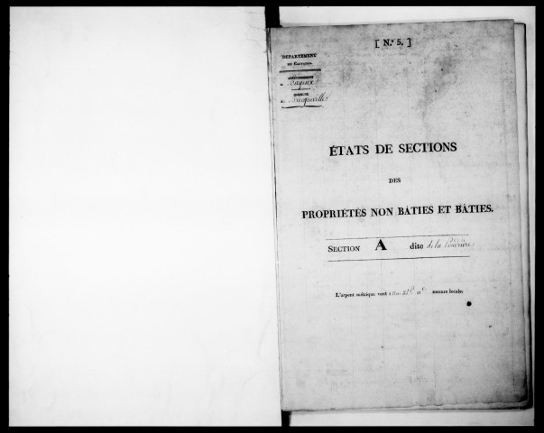 état de section (1827)