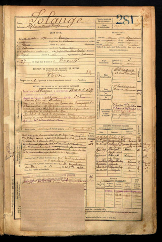 Solange, Alphonse Amédée Prosper