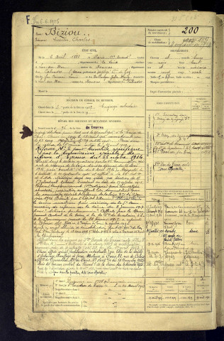 Biziou, Lucien Charles