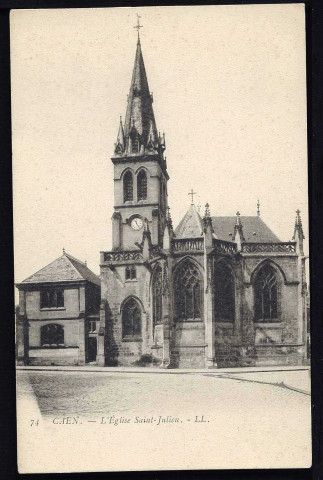Eglise Saint-Julien : extérieur (n°1146 à 1161) Intérieur (et patronage de Saint-Julien, et grotte Notre-Dame de Lourdes) (n°1162 à 1168)