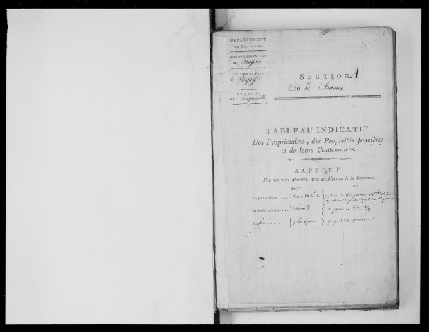 état de section (1820)