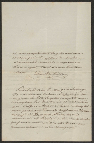 Lettres de Brébisson à Lenormand de 1861 à 1865 (lettres n°289 à 315)