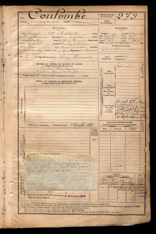 Coulombe, Louis Auguste Emile