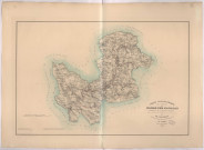Carte topographique du canton de Condé-sur-Noireau par Simon, géomètre en chef du cadastre