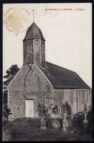 Saint-Pierre-du-Fresne : Eglise (n°1) Château et son avenue (n°2 à 4)