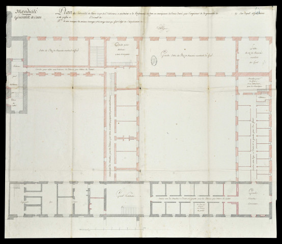 Hôpital de Beaulieu: quatre plans de l'adjudication Boisard