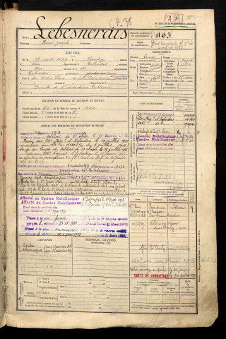 Lebesnerais, René Joseph