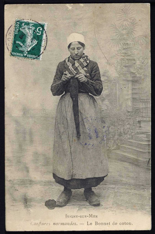 Coiffes et costumes traditionnels normands (cartes postales n°185 à 188, 251)