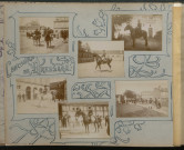 Ecole de dressage à Caen : Dressage de chevaux (photos n°451 à 456 ; 560 à 569) Carnaval, avril 1905 (photos n°570 à 578)