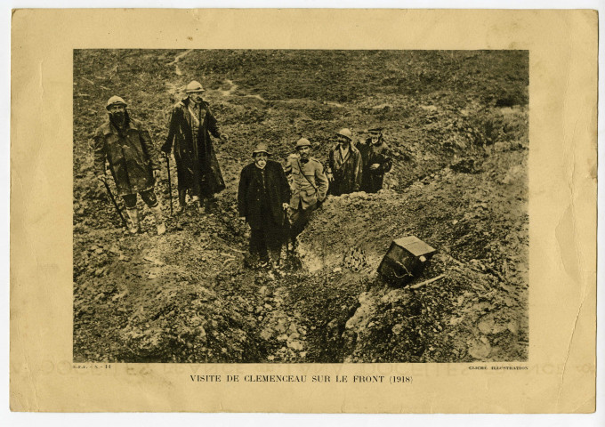 Photographie de Clemenceau sur le front