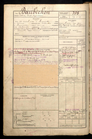 Daubichon, Adrien Prosper Eugène