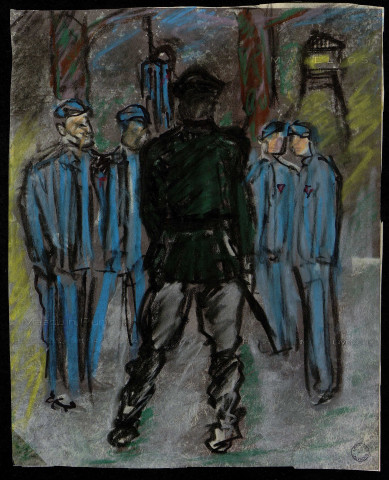 Déporté pendu pour l'exemple (dessin n°17)